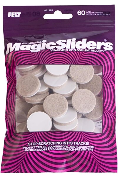 Generic Magic Felt 1" Round Self Stick Furniture Pads - Tables, Couches, Chai...