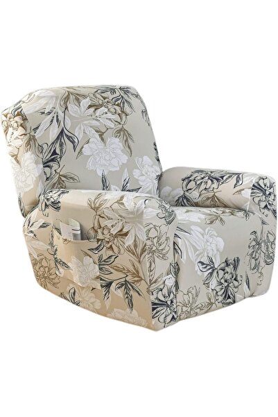 Generic Recliner Slipcover 4 Pieces Stretch Printed Lazy Boy Chair Covers wit...
