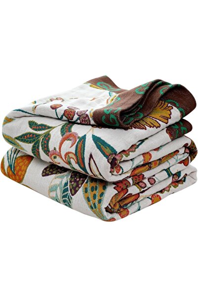 Generic Boho Throw Blanket for Bed - 100% Cotton Ultra Soft Rustic Quilt - Su...