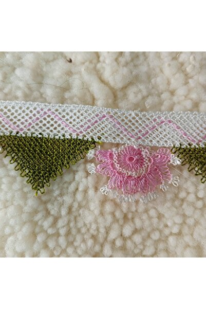 hoaryage Handcrafted Needlework Purple Floral Towel Edge Set 2 Pieces (50 cm X 2 Pieces)