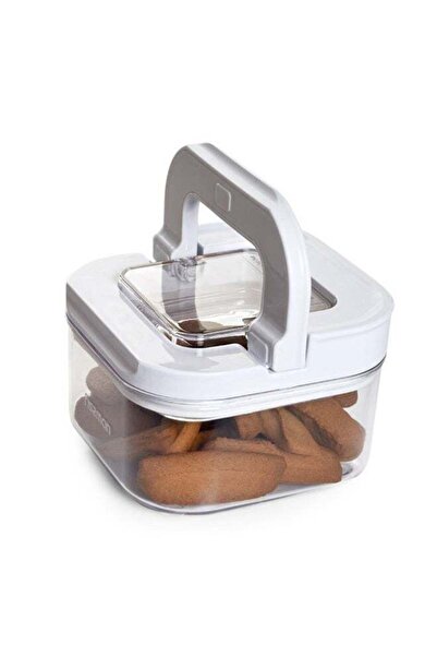 Generic Square Flip Lock Food Storage Container 11x11x7cm/450ml (Plastic)
