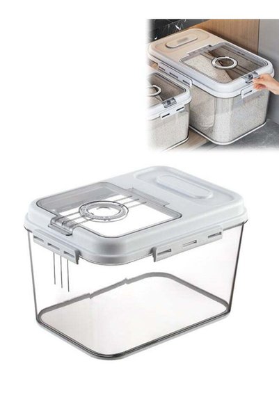 Generic Rice Container, Sealed Food Storage Container, Rice Dispenser, Food S...