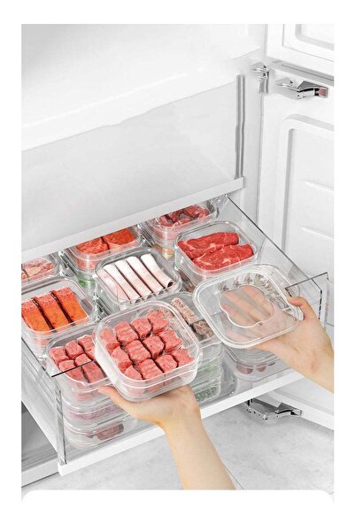 Generic 4-Pack 350ml Clear Freezer Containers | BPA-Free Food-Grade PP Materi...