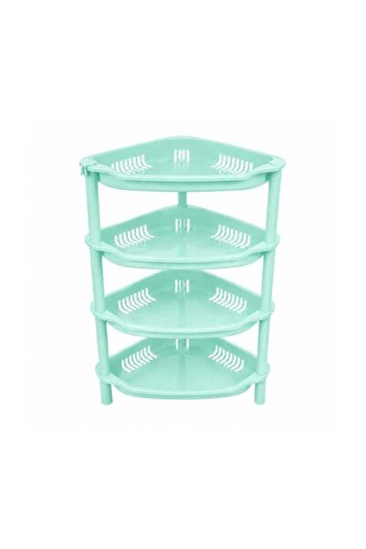 Generic 4-Layer Plastic Corner Storage Rack for Kitchen & Home – Space-Saving...