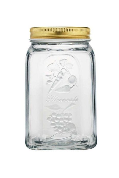 Generic Jar Clear/Gold 1Liters