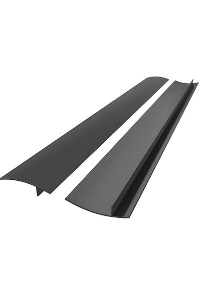 Generic 2-Piece Black Silicone Kitchen Stove Cover Countertop Gap Filler Leng...