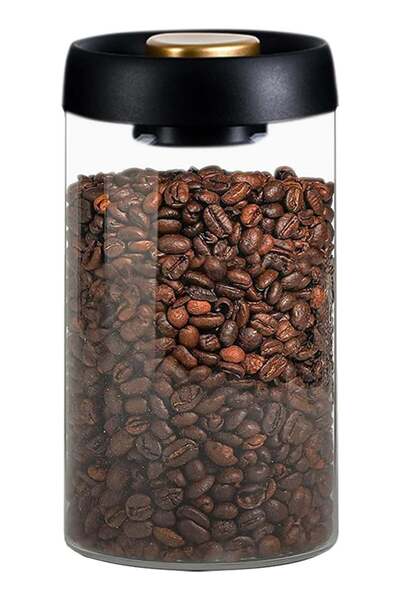 Generic Borosilicate Glass Coffee Canisters with Airtight Lids - 1200ml/40oz ...