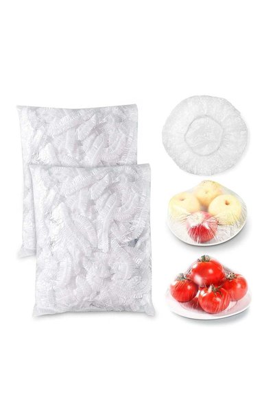 Generic ECVV 200 Pieces Fresh Keeping Bags Plastic Food Storage Covers,Elasti...