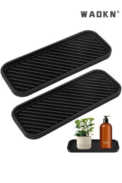 Generic Pack of 2 Silicone Sink Organiser, Sponge Holder Sink Kitchen, Drip M...