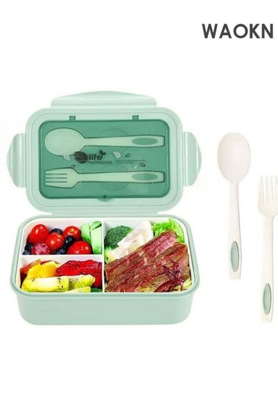 Generic Bento Box Lunch Boxes Container Bundle Divider Japanese Style with Sp...