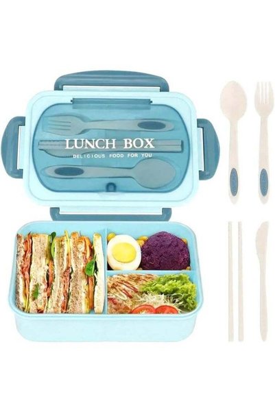 Generic Lunch Box for Kids Boys School College, Bento Box with 3 Comp. Large ...