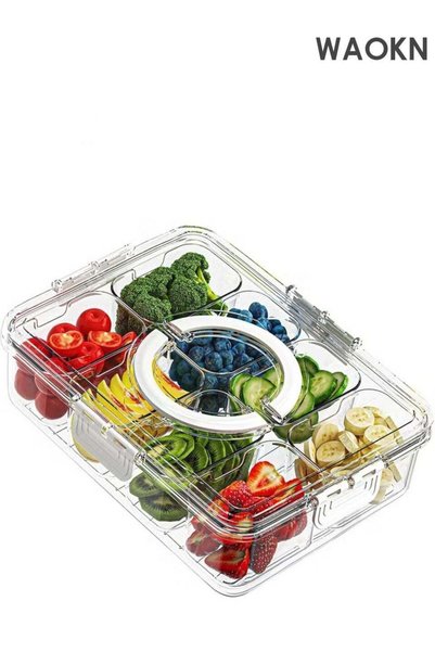 Generic Household refrigerator fresh-keeping box, snack box container, split ...