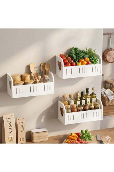 Generic Wall Mounted Storage Shelf Organizer – Space-Saving Rack for Bathroom...