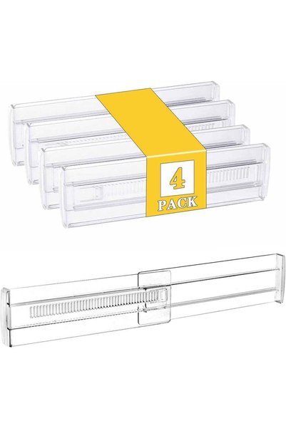 Generic 4 Pack Drawer Divider Organizers (28.8 - 50.5 cm) with 8 cm Height. E...