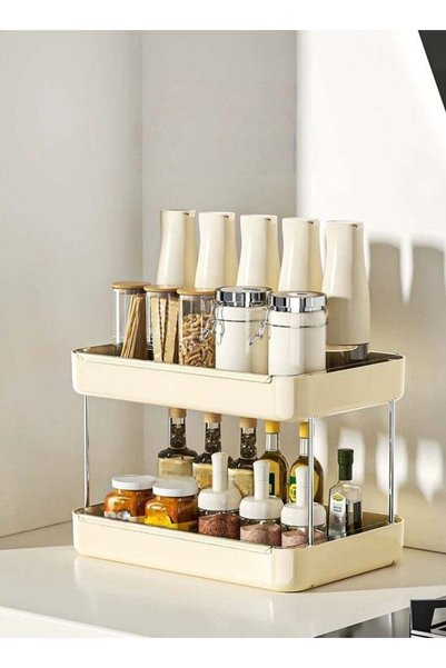 Generic Serving Tray 2 Tier Cup Drying Racks with Drain Tray, Coffee Table Tr...