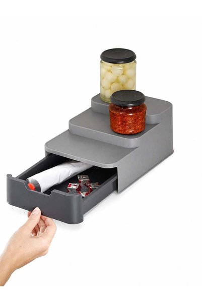 Generic Compact 3 Tier Shelf Organizer Cupboard Store Plastic Spice Rack Wate...
