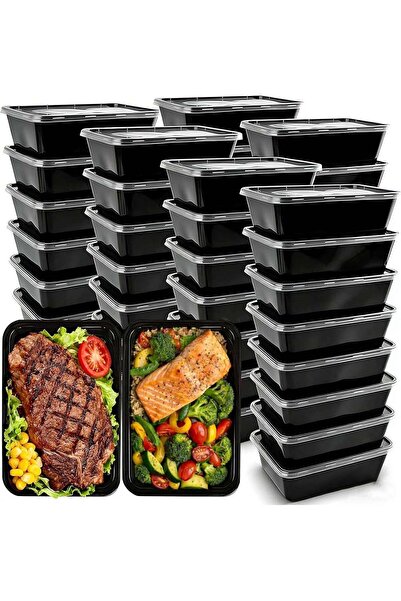Generic 50-Pack Meal Prep Container, 750ML/ 26 OZ Microwavable Food Container...