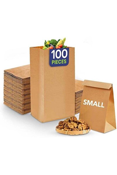 Generic Snh Sos Paper Bag No 6 Small, Party Bags Lunch Flat Bottom Grocery Ba...