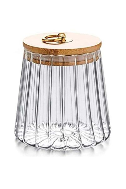 Generic Glass Coffee Nuts Canister Airtight Storage Jar Petal Decorative Cont...