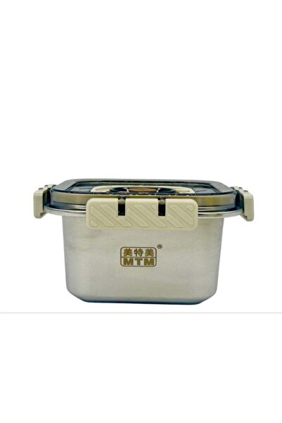 Generic MTM Stainless Steel Food Container 1000ml, Siver/White