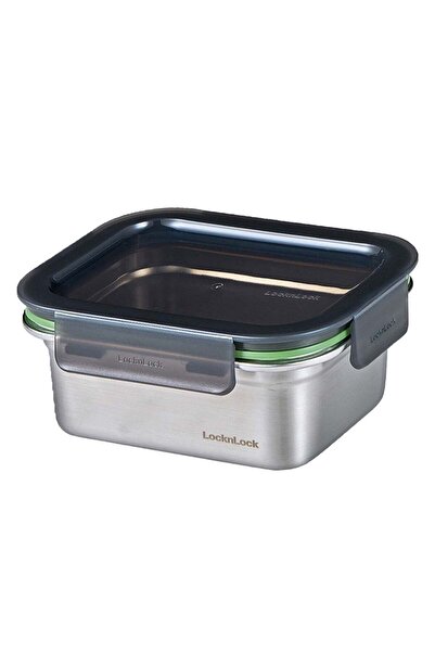 Generic LocknLock Stainless Steel Rectangular Food Container 500ml Leakproof ...