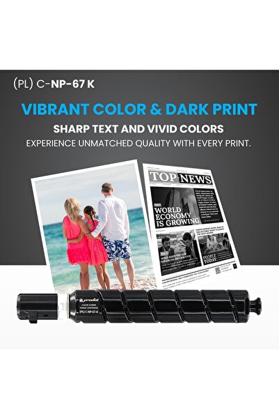 Generic NPG-67 Full Color Set (Black Cyan Magenta Yellow)Toner Cartridge Comp...