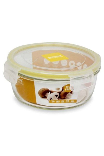 Generic Premium Borosilicate Glass Round Food Container With Air Tight Lid an...