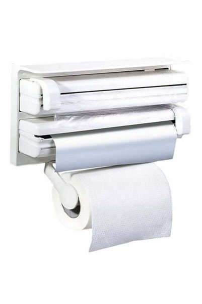 Generic Triple Roller Kitchen Paper Dispenser White