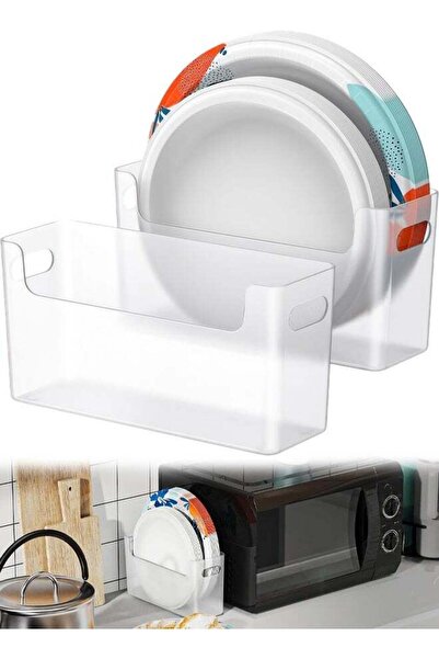Generic Paper Plate Dispenser For Disposable Plates Space‑Saving Plate Holder...