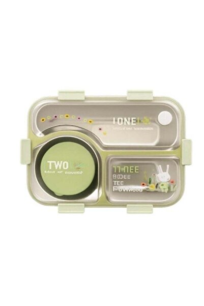 Generic TAJ BAZAAR HOT CASE Stainless Steel Bento Lunch Box, 3-Compartment wi...