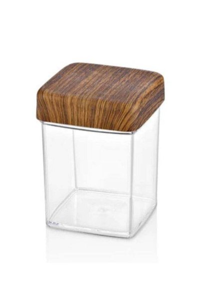 Generic EVELIN Square Jar Plastic 400ml-10816M