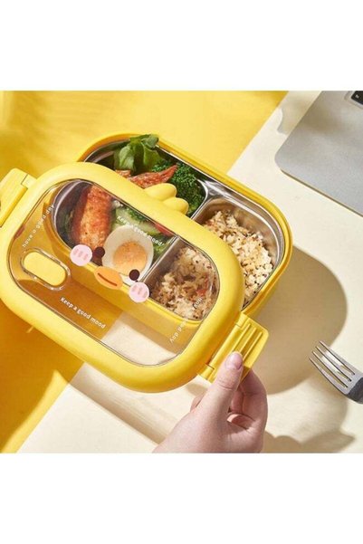 Generic Stainless Steel Lunch Box for Kid School Insulated Bento Lunch Box 2 ...