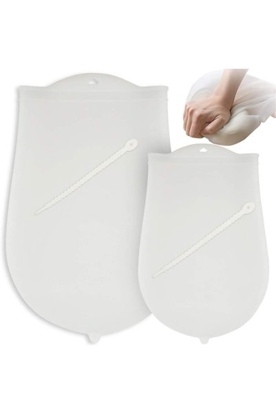 Generic Silicone Dough Kneading Bag, Reusable Flour Mixing Bag For Bread, Piz...