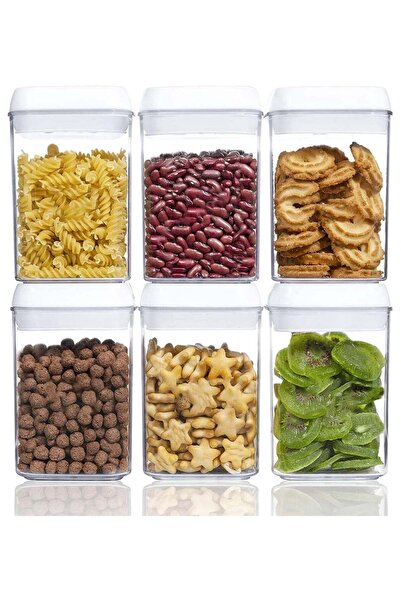 Generic Airtight Food Storage Containers Set with Lock Lids, Set of 6, Pantry...