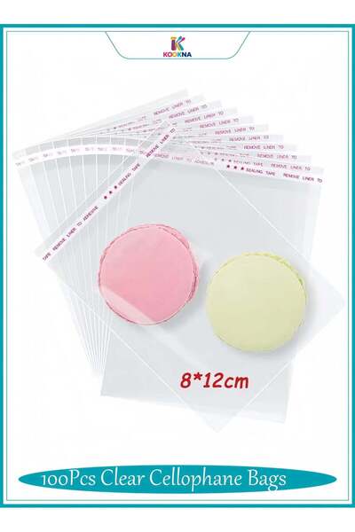 Generic 100Pcs Plastic Bag Self-Sealing, Candy Bags for Small Gifts, Cookies ...