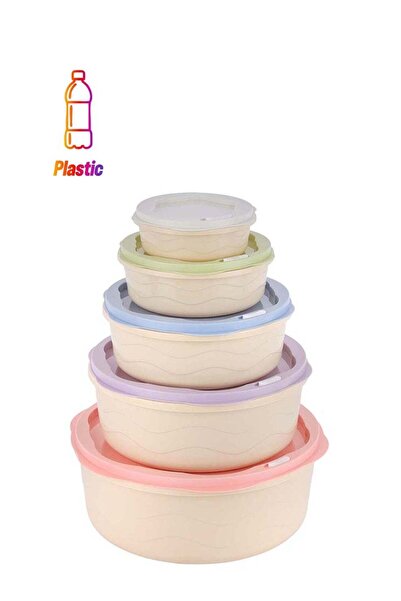 Generic Royalford Round Plastic Food Storage Container Set (300 ml, 800 ml, 1...