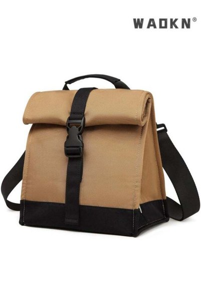 Generic Insulated Lunch Bag Rolltop Lunch Box Tote Bag for Women, Men, Adults...
