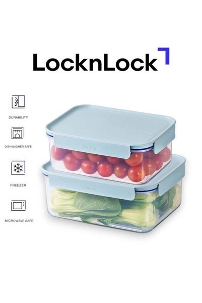 Generic LocknLock Classic Plus Rectangle Food Container Set (2.75L+1.65L) – M...