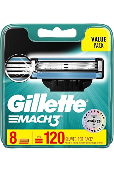 Gillette خراطيش شفرات ماك 3 البديلة - 8 قطع