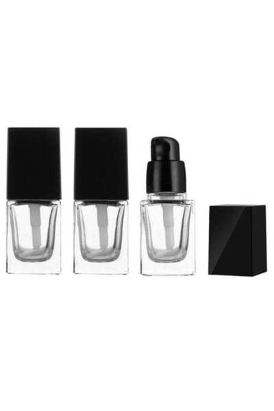 Generic 3PCS 15ml/0.5OZ Empty Glass Bottles with Press Pump Head Liquid Found...