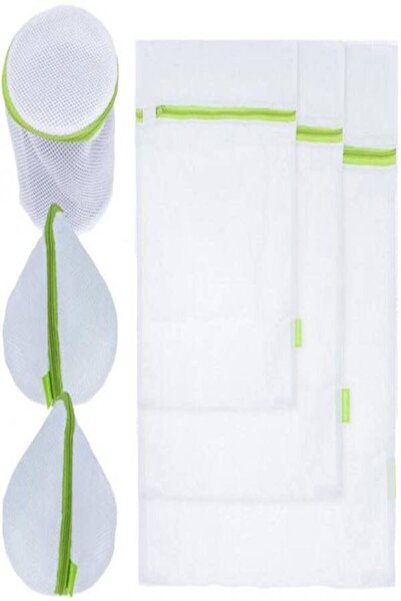 Generic 6-Piece Heavy Duty Laundry Bags Laundry Bag Set Green