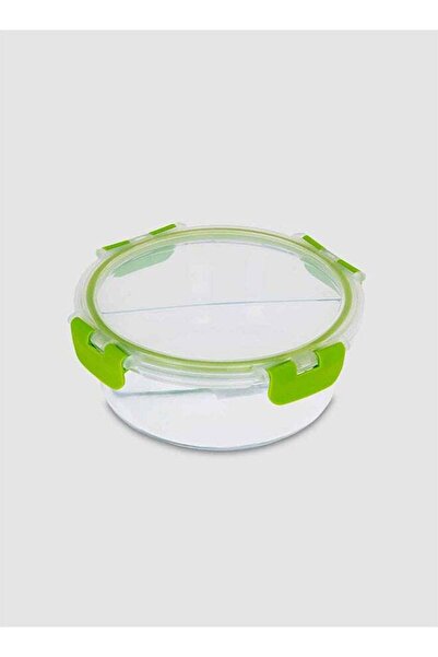 Generic 2-Compartment Food Container Clear/Green 950ml
