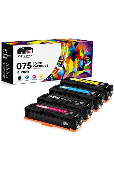 Generic 075 Toner Cartridges Set (Black, Cyan, Magenta, Yellow) Replacement f...