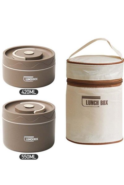 Generic Stainless Steel Thermal Bento Box Leakproof Lunch Box Portable Insula...