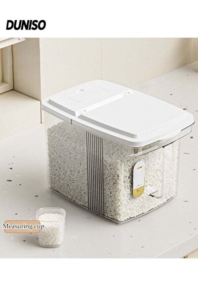 Generic Rice Dispenser, 5KG Rice Containers Storage, Sealed Moisture Proof Ri...