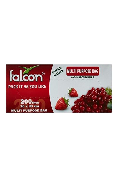 Generic Pack Of 200 Pieces Bio-degradable Pull Cut Freezer Bag Clear 20*30cm