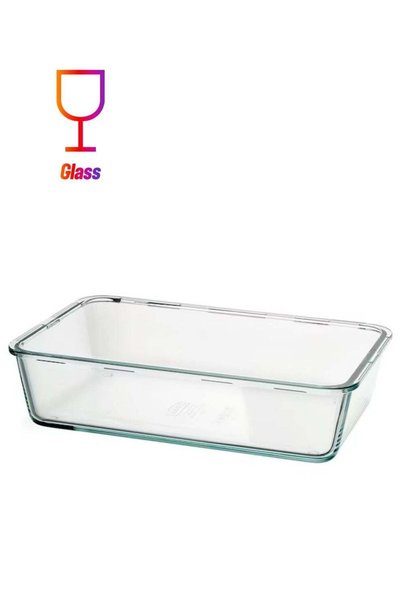 Generic Food container, large rectangular/glass3.1 l