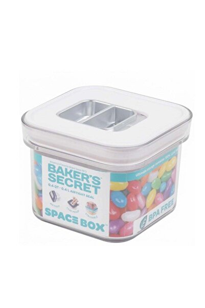 Generic Baker's Secret Space Box Square Airtight Food Storage Container 0.4L,...