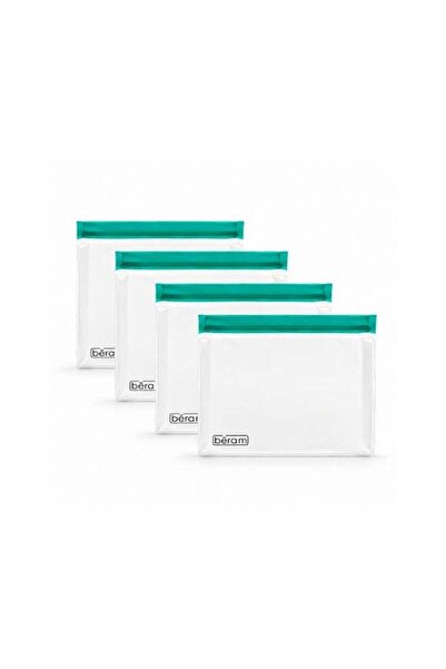 Generic BERAM Reusable Storage Bags 4pc Small Pack Standing Ziploc Containers...