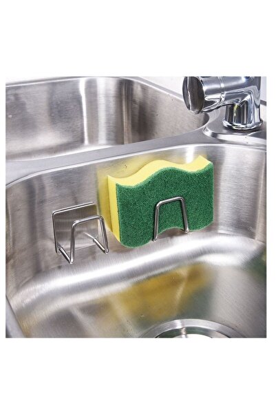 Generic 2Pcs stainless steel sponge rack kitchen free punch ball rag drain st...